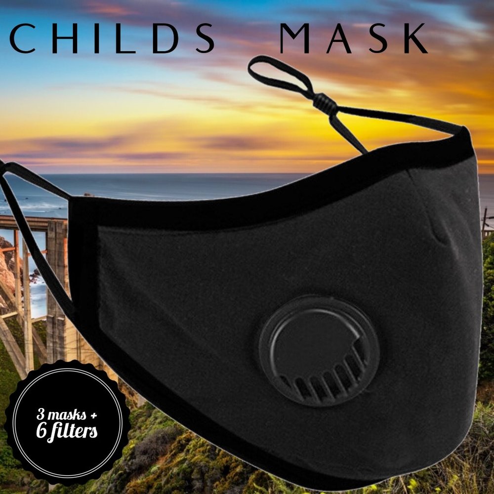 Kids / Child's Mask (Black)